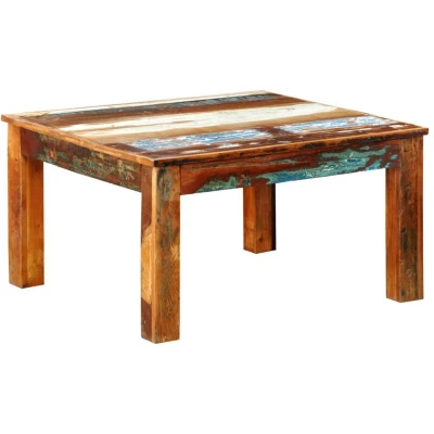 Image of vidaXL Coffee Table Square Reclaimed Wood