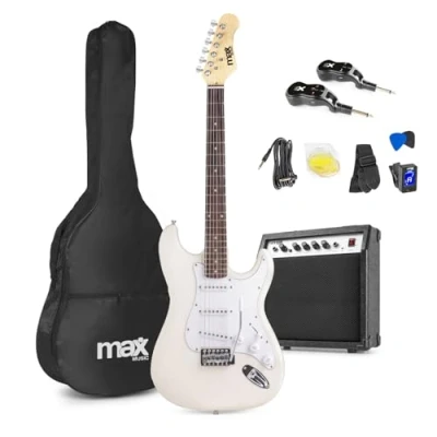 Image of MAX GigKit Wireless Electric Guitar Kit Beginner with Cordless Features, Includes Accessories &amp; 6 Months of Lessons Perfect for New Players