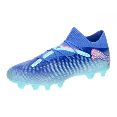 Image of Puma Future 7 PRO FG/AG Moulded stud football boots, Men&#039;s, Size: 6.5, Bluemazing/white/electric peppermint Textile/synthetics