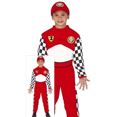 Image of FIESTAS GUIRCA Formula Driver costume Size 7 9 years