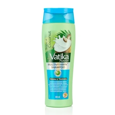 Image of Vatika Naturals Multivitamin Enriched Coconut Shampoo 400ml with Goodness of Blend Multivitamins For Hair Nourishment and Shine