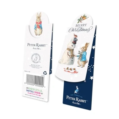 Image of Beatrix Potter Peter Rabbit Magnetic Bookmark and Snowman