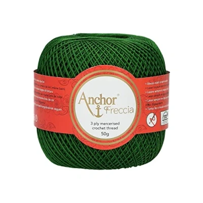 Image of Anchor Crochet Yarn, Cotton, 00322 Green