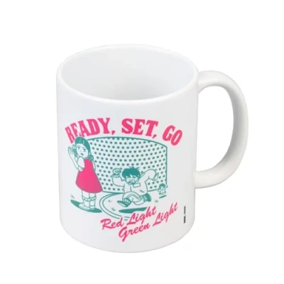 Image of Grupo Erik Ceramic Mug Squid Game 35 cl / 350 ml 11.8 oz 3.9 x 3.2 inches 10 8 cm Coffee Mug, Tea Cool Mugs Netflix Merchandise