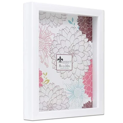 Image of Lawrence Frames Shadow Box Frame, Polystyrene, White, 11x14