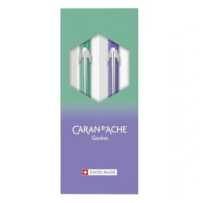 Image of Caran d&#039;Ache Set of 849 Ballpoint Pen and Lead Holder in the Colour Borealis Special Edition 8490.703