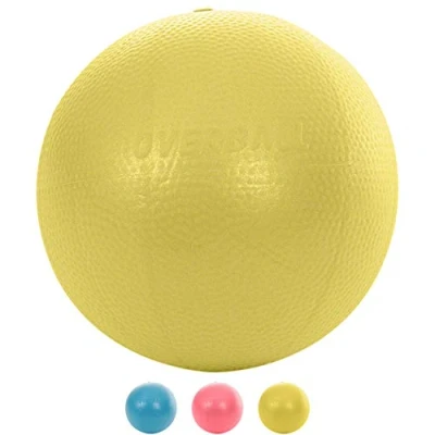 Image of Overball 23 cm Yoga Pilates Physiotherapy Spine Therapy Ball Exercise Ball, yellow, One Size