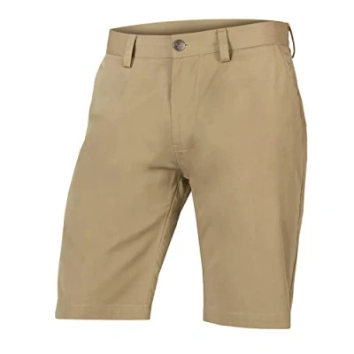 Image of Endura Men&#039;s Hummvee Chino Cycling Short with Liner, Mushroom, M