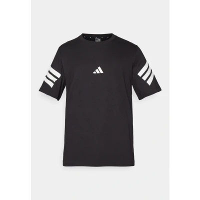 Image of adidas Sportswear Future Icons Three Stripes Print Tshirt, Men&#039;s, Size: XS, Black