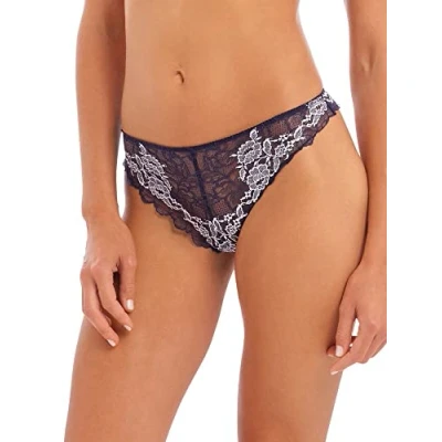 Image of Wacoal Lace Perfection Tanga Evening Blue L 14