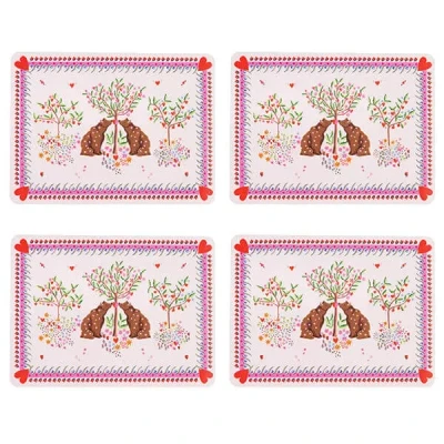 Image of Cath Kidston Oh My Heart Set of 4 Cork Backed Placemats