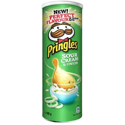 Image of Pringles Sour Cream &amp; Onion (Pack of 3 x 165 g Tub)