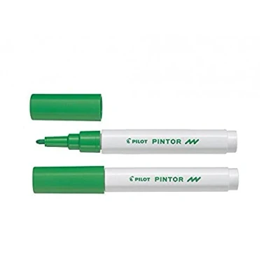 Image of Pilot Pintor Fine Line Bullet Paint Marker 2.9mm Tip Light Green (Pack of 6)