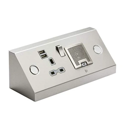 Image of KnightsBridge 13A 1G Mounting Switched Socket with Dual USB Charger (2.4A) and 3W RMS Bluetooth Speaker