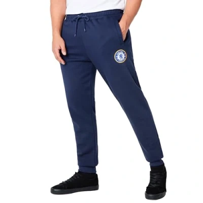 Image of Chelsea F.C. Mens Sweatpants with 2 Pockets and Cuffed Ankles (Navy, 2XL)