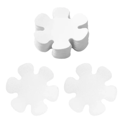 Image of Tabanzhe Non Slip Bathtub Stickers 20 PCS Anti Grip Self Adhesive Flower Shape Safety Tape Mat for Bath Tub Stairs Shower Room Kitchen Flooring Slippery Surfaces