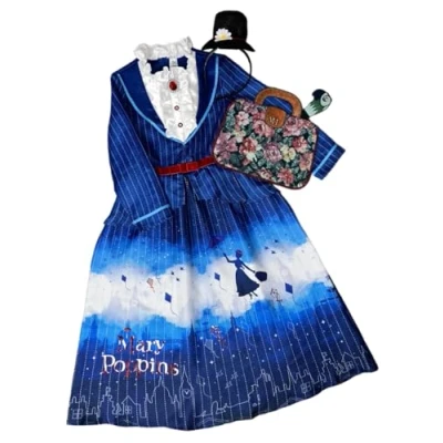 Image of George Licensed Mary Poppins Fancy Dress Costume with Accessories [9 10]