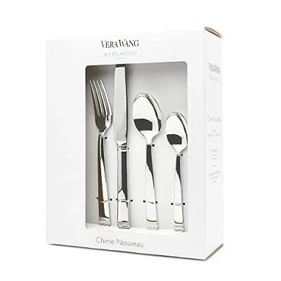 Image of Wedgwood Vera Wang 40013696 Chime Cutlery Set 16 Pc Stainless Steel, Silver