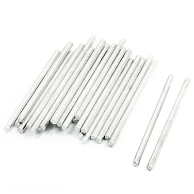 Image of Sourcingmap Iron Round Axles Rods 40mm x 2mm 30 Pcs for RC Model