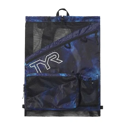 Image of TYR Elite Team Mesh Backpack, Blue/Teal/Green, one Size