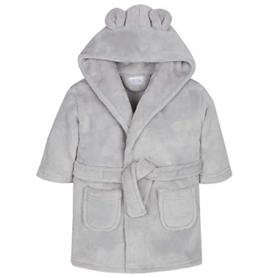 Image of undercover lingerie Baby Elephant Fleece Robe 18C509 Grey 0/6 Months