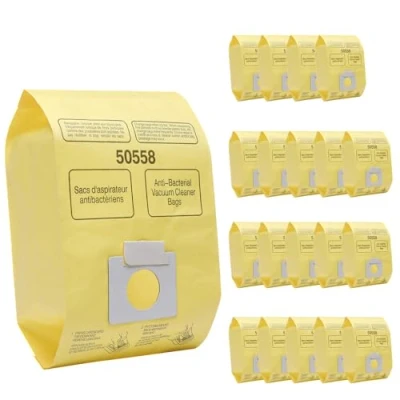Image of 20 Pack Type C/Q Replacement Vacuum Cleaner Bags Compatible with Kenmore Canister 5055, 50557 and 50558 Panasonic C