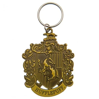 Image of Pyramid International Harry Potter (Hufflepuff Crest) Metal Keychains, Multi, One Size