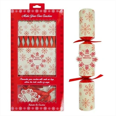 Image of Make Your Own Christmas Crackers DIY 6 Pack Nordic Xmas Party Tableware