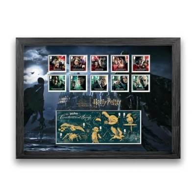 Image of Official Harry Potter 2023 Framed Stamps and Miniature Sheet by Royal Mail