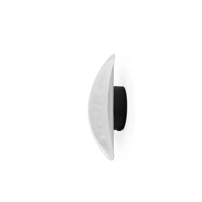 Image of New Works LED wall light Tense, white / black, Ø 35 cm