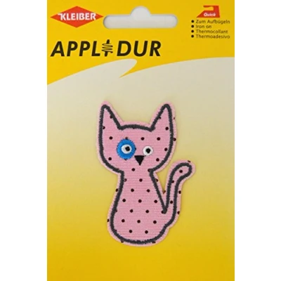 Image of Kleiber 6.5 x 3.5 cm &quot;Cat&quot; Iron On Cloth Patch