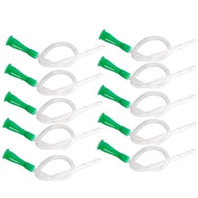 Image of 20 Pack Enema Nozzle Tips, 9.4&quot; Long, 12FR (4mm), Home Colonic Irrigation Kit, Supplies Colon Tube, Flexible Comfort Head, for Constipation Colon—Green