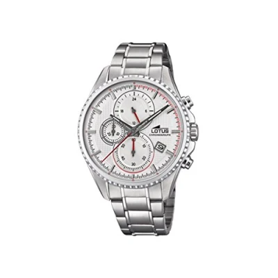 Image of Lotus Watches Mens Chronograph Quartz Watch with Stainless Steel Strap 18526/1
