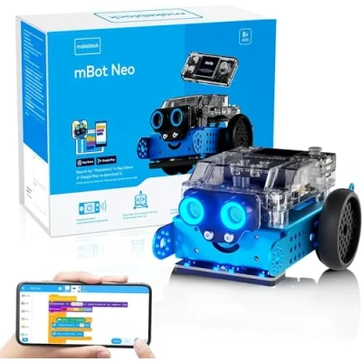 Image of Makeblock mBot2 Coding Robot, Programmable Robot for Kids Compatible with Scratch and Python, Support Wi Fi, IoT, Robotics, Electronics, AI Technology, STEM Toys Ages 8 12