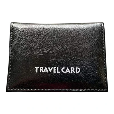Image of Lorenz Leather Effect Grained PU Travel Pass Bus Card Id Holder Cover Black