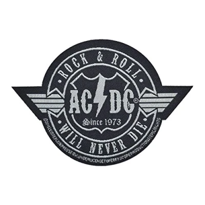 Image of AC/DC ACDC Patch Aufnäher Rockn Roll Will Never die (Cutout)