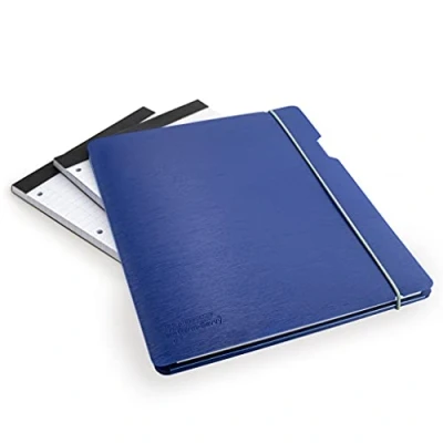 Image of Rapesco 1685 Conference Portfolio Folder and 3 x Refill Pads with 160 Sheets, A4, Blue