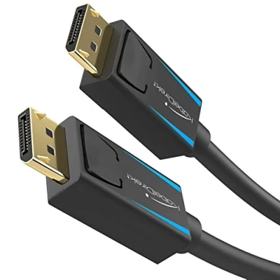 Image of 8K DisplayPort &amp; DP cable, special end to A.I.S. shielding 10x 3m (for 1.4 gaming PCs/laptops/graphics cards/monitors with 8K@60Hz, 4K@120Hz and ultra fast 144Hz/165Hz/240Hz) by CableDirect