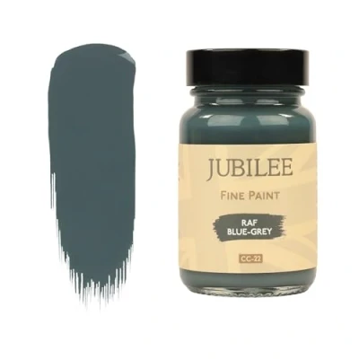 Image of Guild Lane Jubilee Fine Paint RAF Blue Grey Furniture, Metal, Fabric, Glass &amp; More Indoor Outdoors Water Based Acrylic 60ml Jar