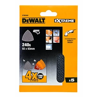 Image of Dewalt DTM3095 QZ Sanding Mesh, Multicolored, 93 x mm, Set of 5 Pieces
