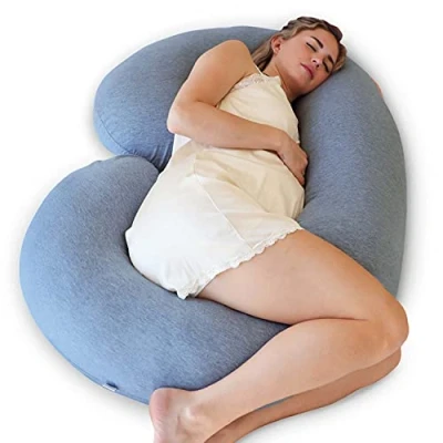 Image of PharMeDoc Pregnancy Pillow Body Pillow, C Shape Cooling Maternity &amp; Support for Back, Hips, Legs, Belly Machine Washable Cover, Detachable Pillows Sleeping
