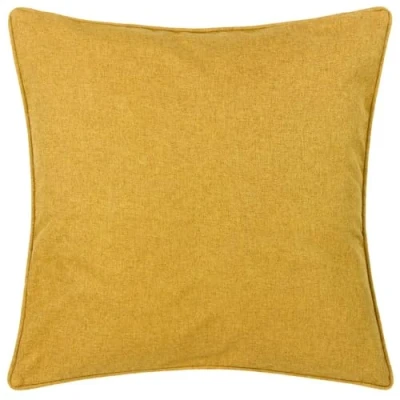 Image of furn. Dawn Textured Cushion Cover Mustard Size 45 cm x