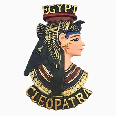 Image of 3D Cleopatra Egypt souvenir fridge magnet,Home &amp; kitchen decoration polyresin craft, refrigerator magnet travel gift