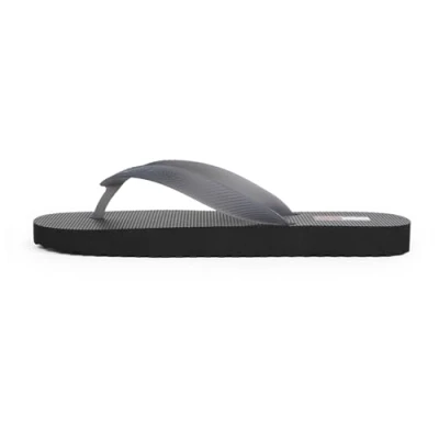 Image of Tommy Jeans Women’s Logo Flip Flops, Grey (Washed Black), 6.5