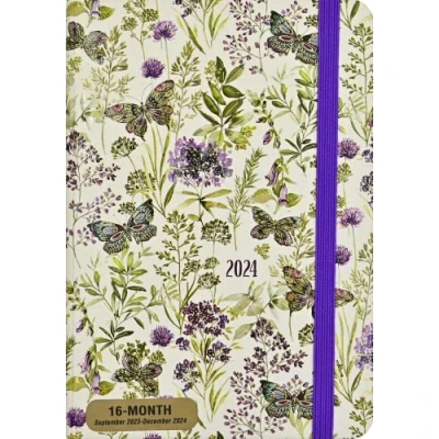Image of 2024 Amethyst Butterflies Weekly Planner (16 months, Sept 2023 to Dec 2024)
