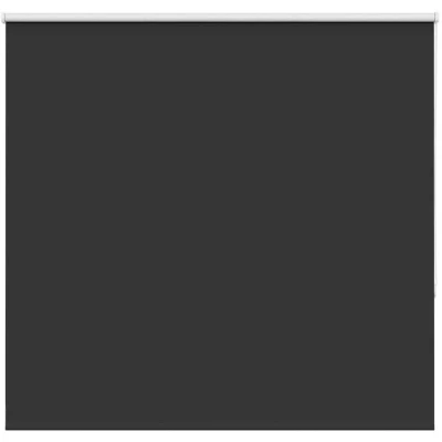 Image of vidaXL Roller Blind Blackout Black 160x130 cm Fabric Width 156.6 Polyester