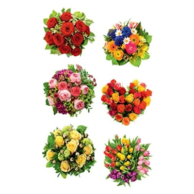 Image of Avery Purposeful Form 54103 Decorative Stickers 12 Aufkleber red