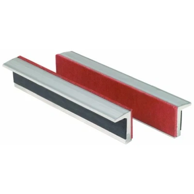 Image of KS Tools 914.0090 Aluminium bench vice protective jaws with rubber insert,100mm