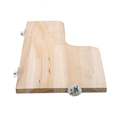 Image of HEEPDD Hamster Springboard, L shaped Small Pet Natural Wood Stand Platform Toy Wooden Jumping Climbing Physical Exercise Tool for Mouse Chinchilla Squirrel Gerbil Dwarf