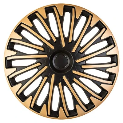 Image of AUTO STYLE Set wheel covers Soho 15 inch black/gold